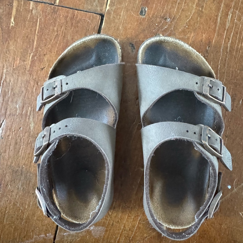 Birkenstock Kids Brown Double-Strap Sandals